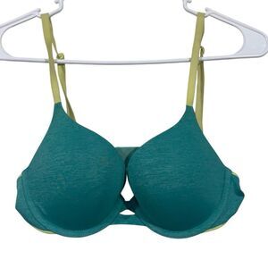 Victoria's Secret 35B Blue Padded Perfect Coverage Bra